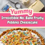 No-Bake Fruity Pebbles Cheesecake Recipe