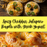 Cheddar Jalapeño Greek Yogurt Bagels Recipe