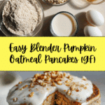 Healthy Pumpkin Oatmeal Pancakes - Blender, GF Recipe