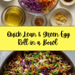 Easy Lean & Green Egg Roll in a Bowl with Turkey Recipe