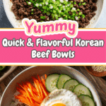 Korean Ground Beef Bowls Recipe