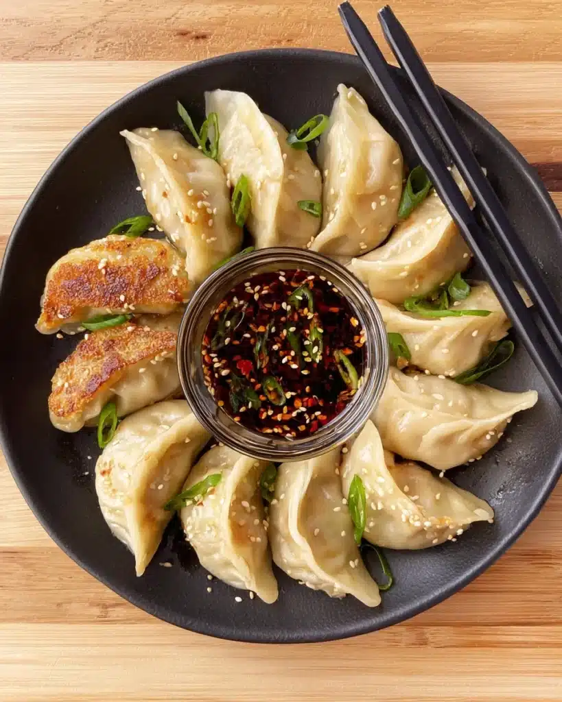 Chicken Potstickers (Pan Fried Dumplings) Recipe