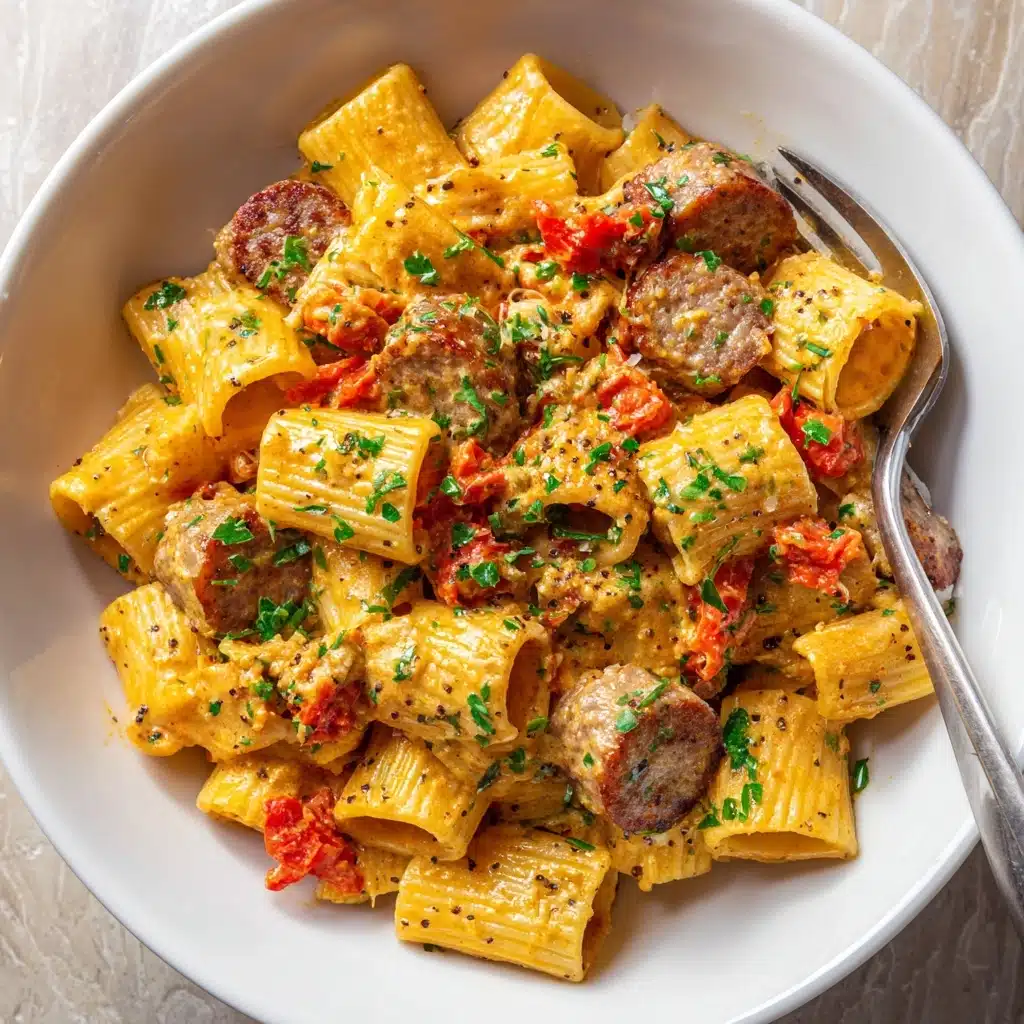 One Pot Creamy Cajun Sausage Pasta (30-Minutes) Recipe 6 One Pot Creamy Cajun Sausage Pasta (30-Minutes) Recipe - Recipe Image