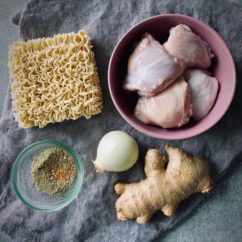 Lemon Ginger Chicken Noodle Soup Recipe - Recipe Image