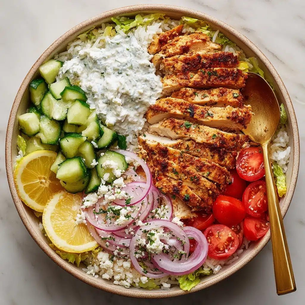 Greek Chicken Bowls Recipe 6 Greek Chicken Bowls Recipe - Recipe Image