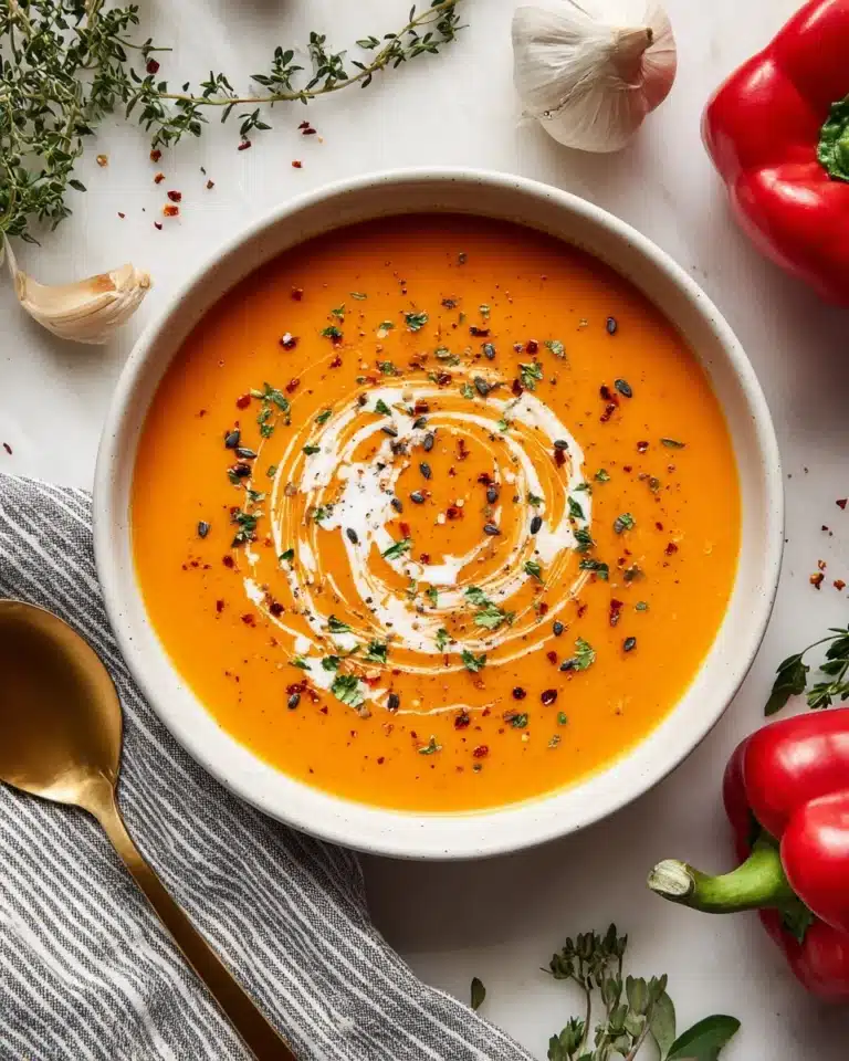Roasted Red Pepper Soup Recipe