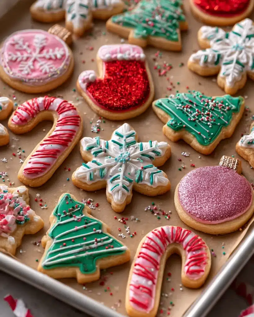 Christmas Sugar Cookies Recipe with Easy Icing Recipe