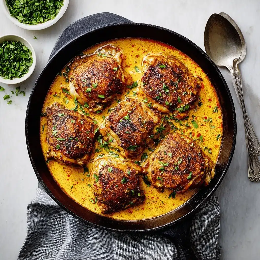 Skillet Chicken Thighs Recipe - Recipe Image
