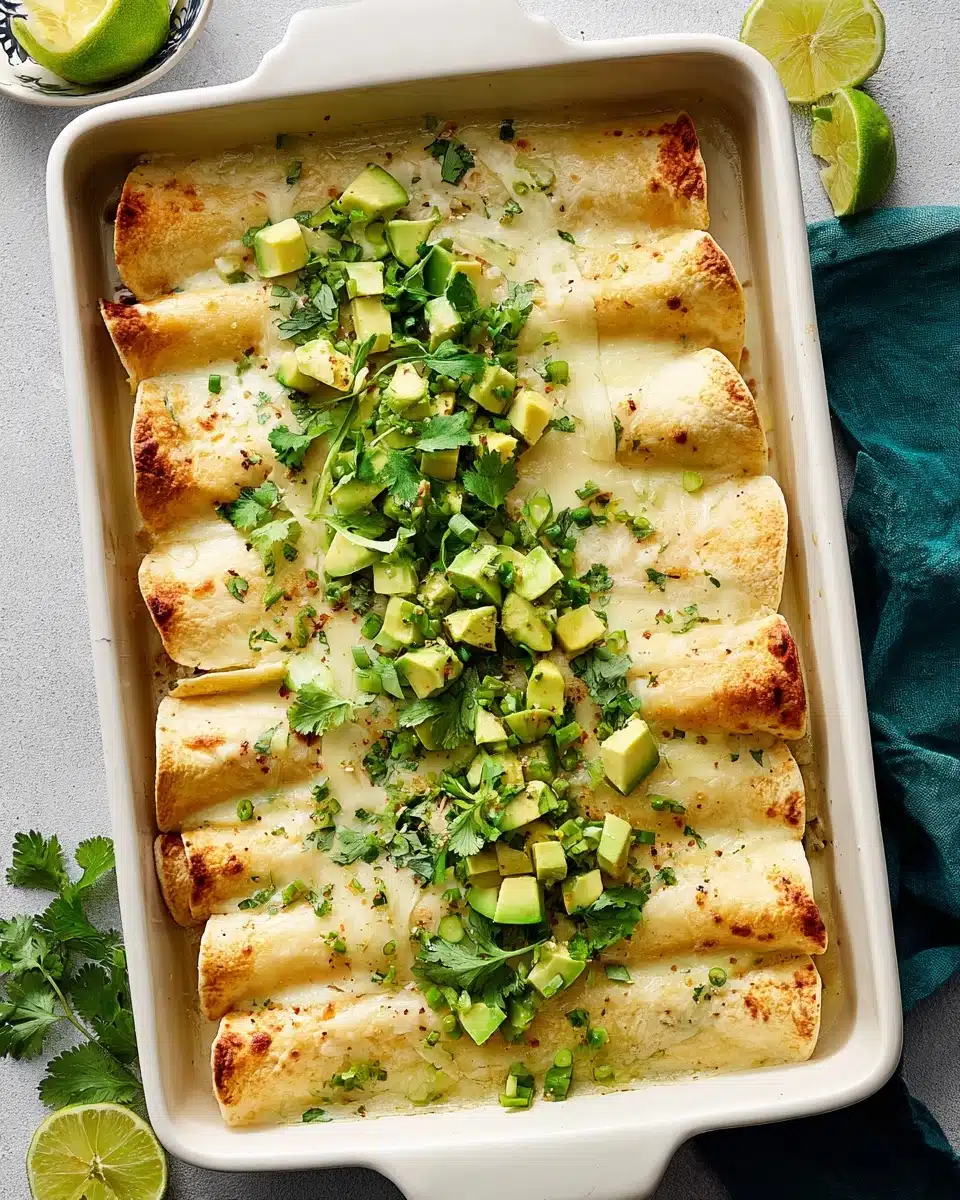 White Chicken Enchiladas Recipe