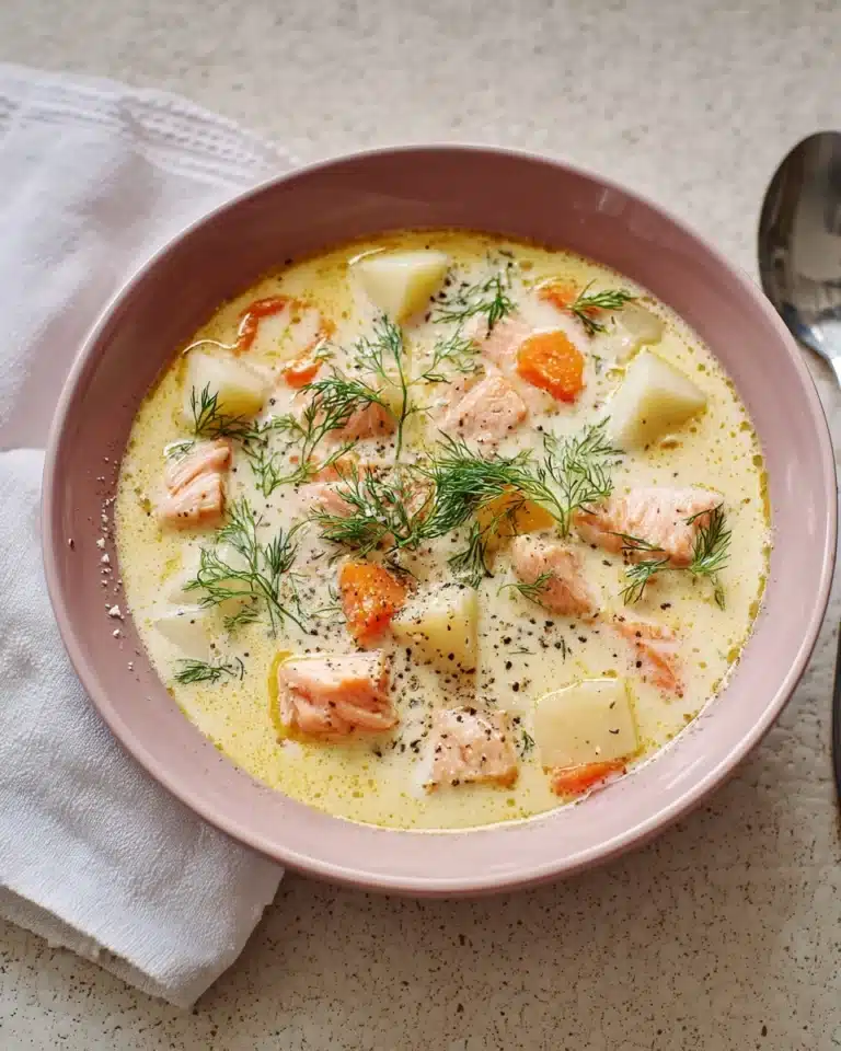 Finnish Salmon Soup "Lohikeitto" Recipe