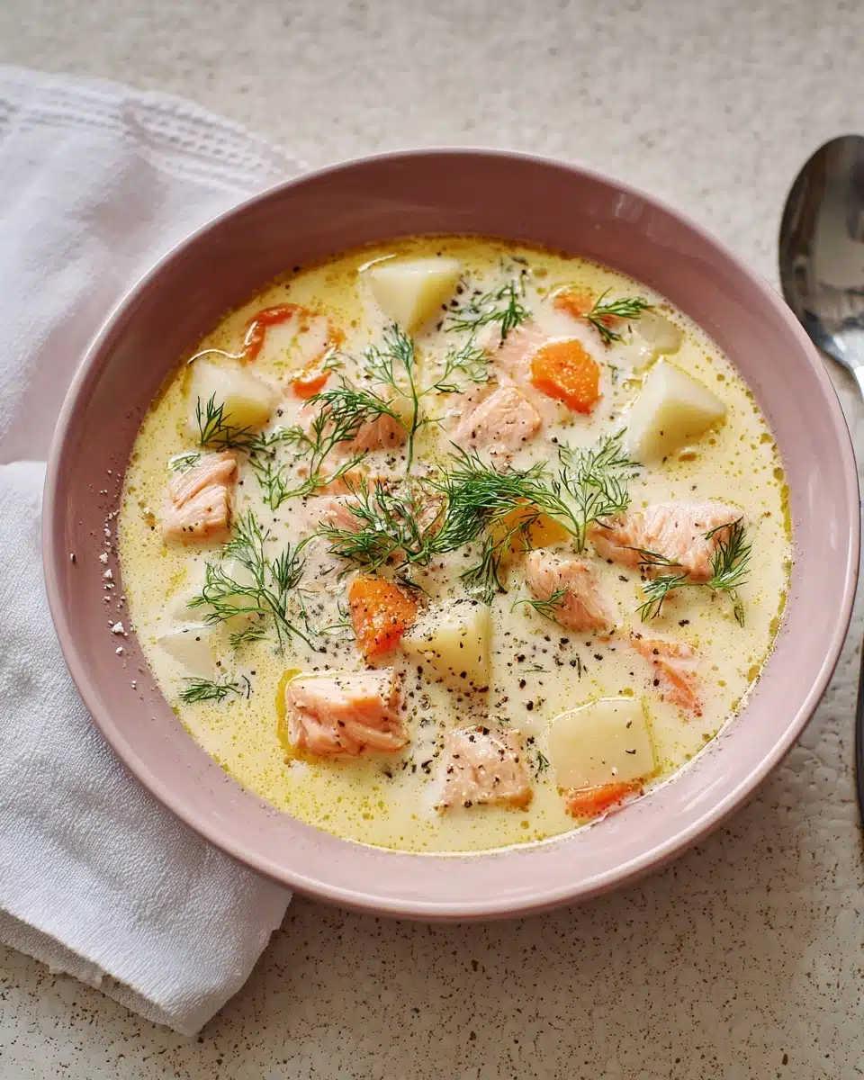 Finnish Salmon Soup "Lohikeitto" Recipe