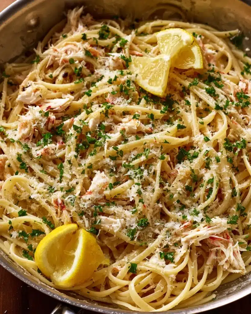 Easy Crab Linguine Recipe