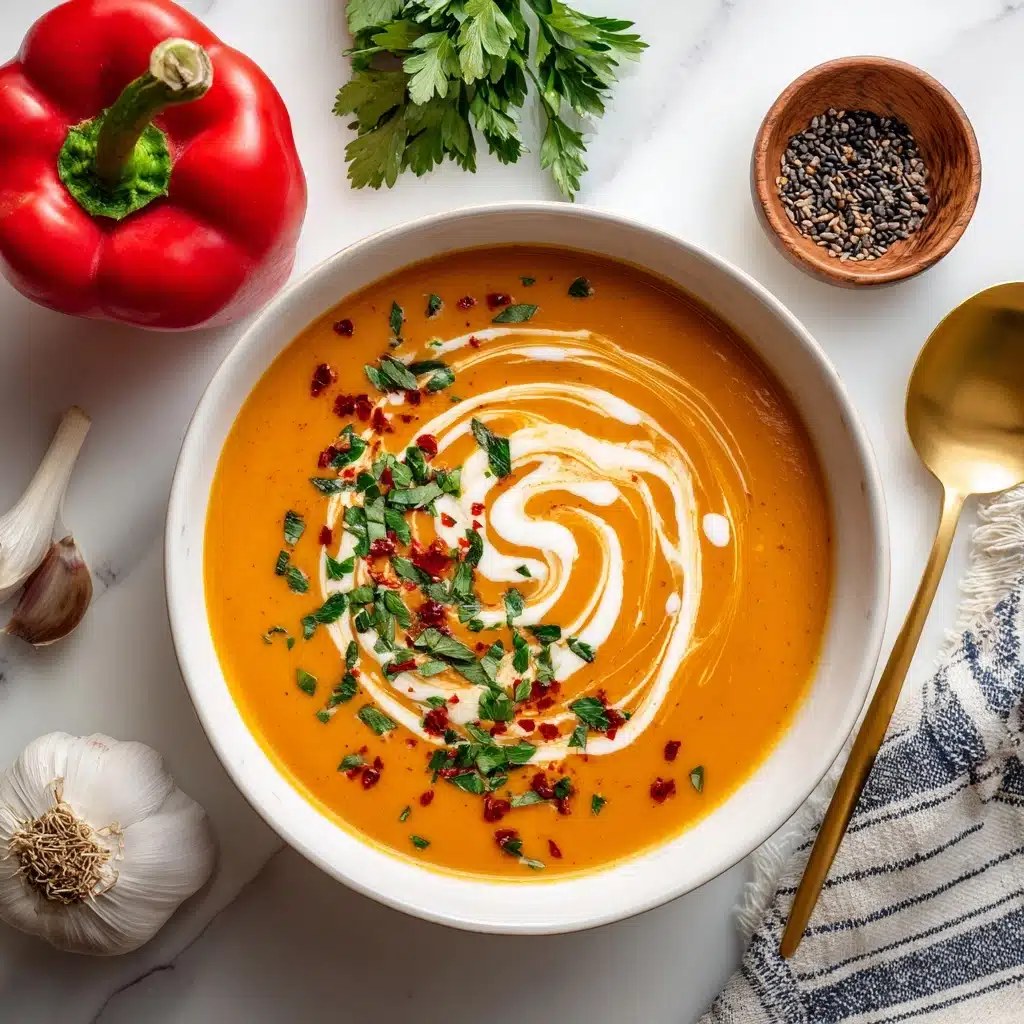 Roasted Red Pepper Soup Recipe 6 Roasted Red Pepper Soup Recipe - Recipe Image