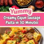 One Pot Creamy Cajun Sausage Pasta (30-Minutes) Recipe