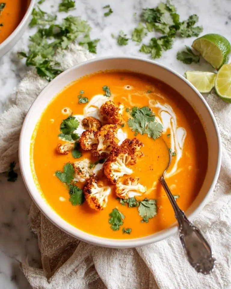 Curry Sweet Potato and Cauliflower Soup Recipe