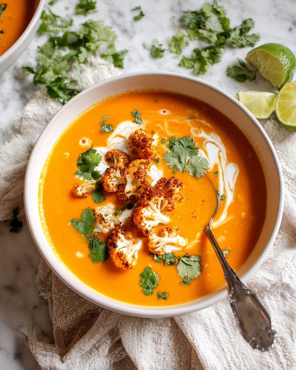 Curry Sweet Potato and Cauliflower Soup Recipe