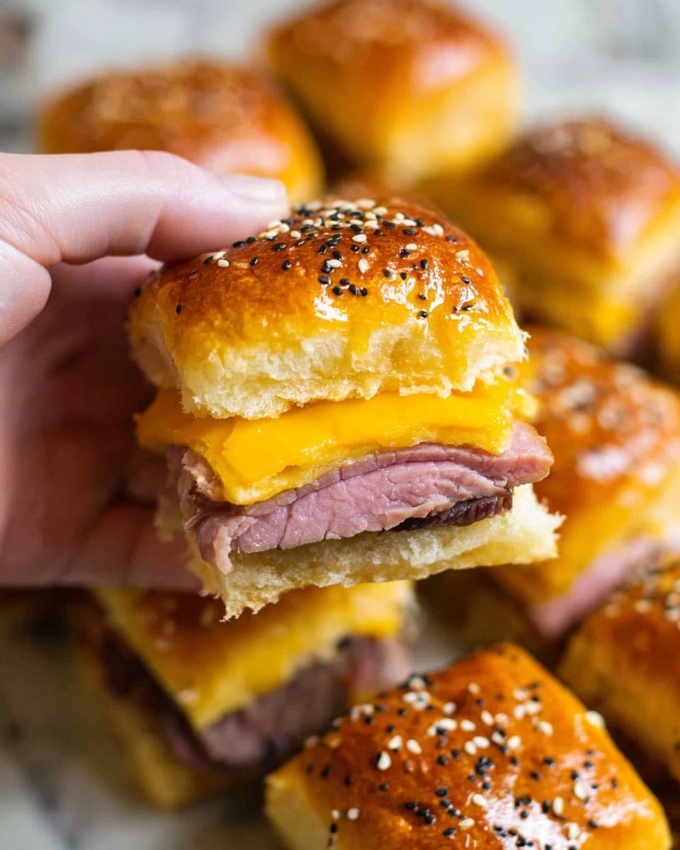 Roast Beef and Cheddar Sliders Recipe