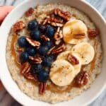 Instant Pot Creamy Oatmeal with Your Favorite Toppings Recipe
