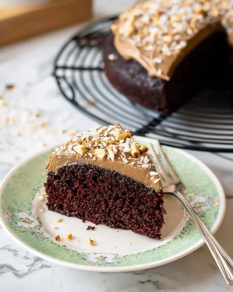 Lover’s Healthy Chocolate Cake with Avocado-Mocha Mousse Recipe