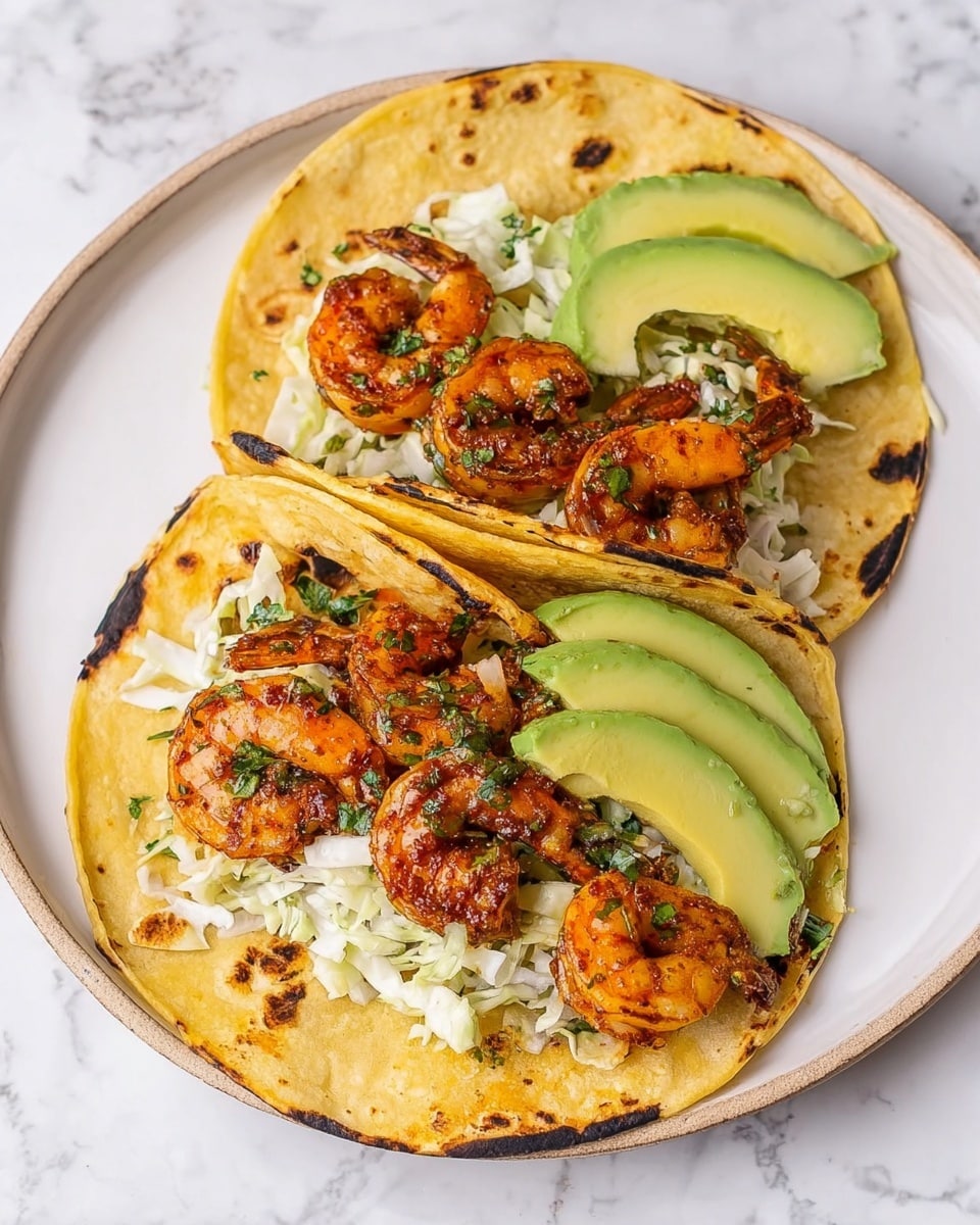 Cilantro Lime Shrimp Tacos with Creamy Slaw Recipe