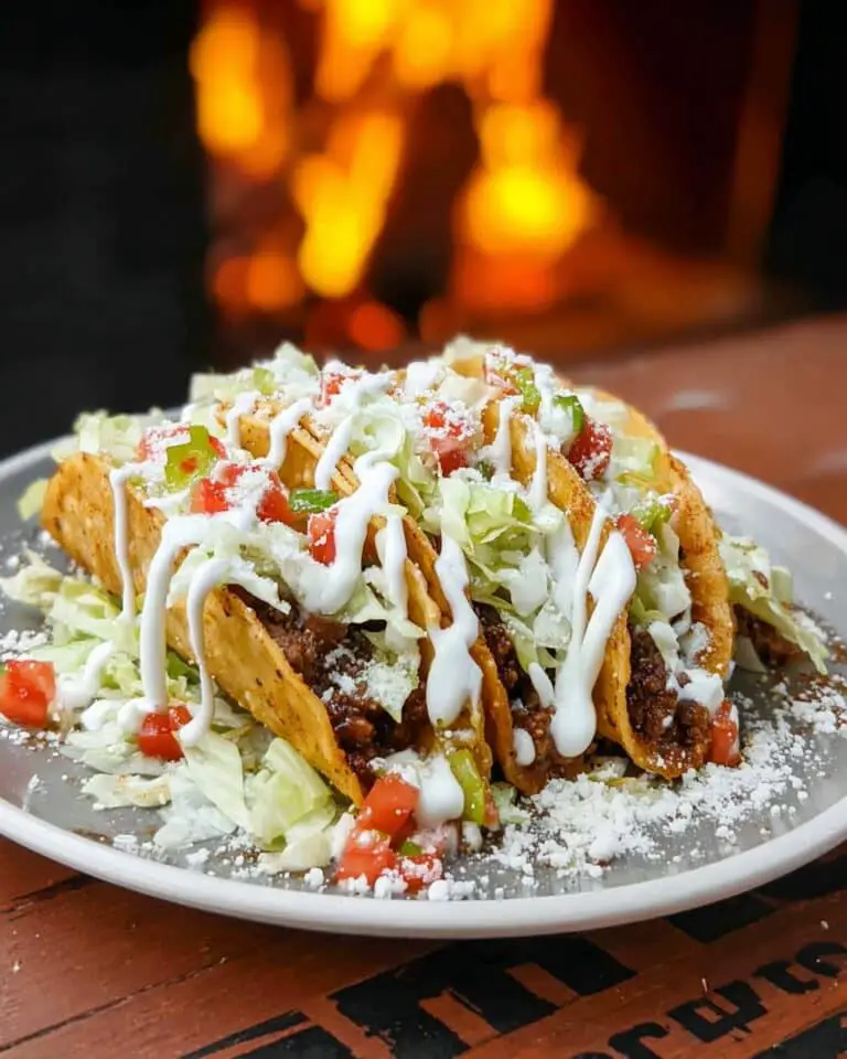 Fried Quesadilla with Ground Beef, Jack Cheese, and Fresh Toppings Recipe