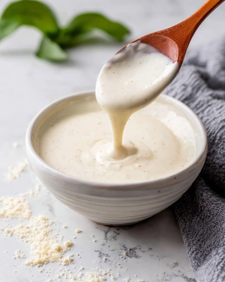 Creamy White Parmesan Pizza Sauce Recipe