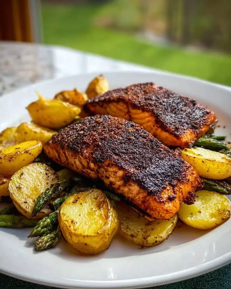 Air Fryer Salmon with Crispy Fried Plantains Recipe