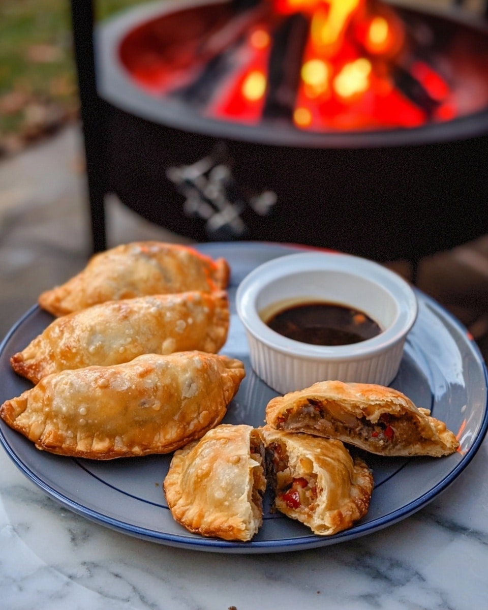Beef and Cheese Empanadas with Chimichurri Sauce Recipe