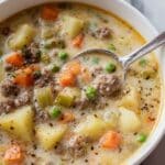 Easy Shepherd’s Pie Soup with Buttery Potato Puffs Recipe