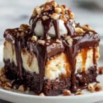 German Chocolate Poke Cake with Coconut-Pecan Frosting and Optional Chocolate Ganache Recipe