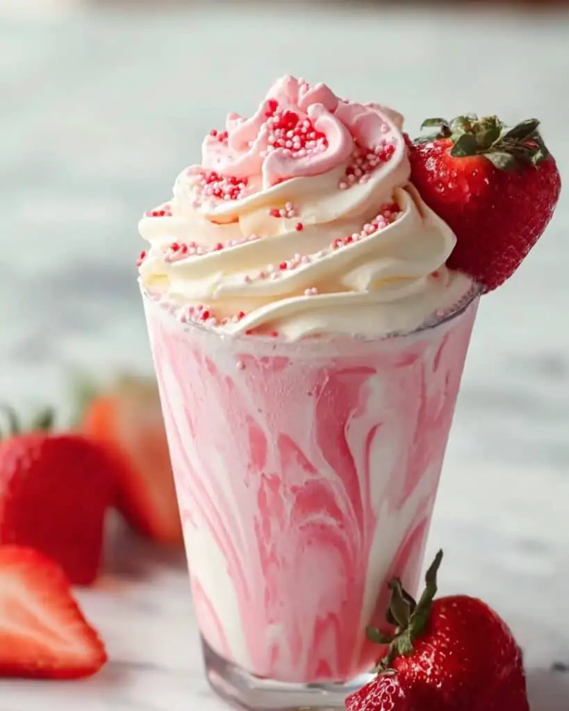 Refreshing Strawberry Cream Frappuccino Recipe