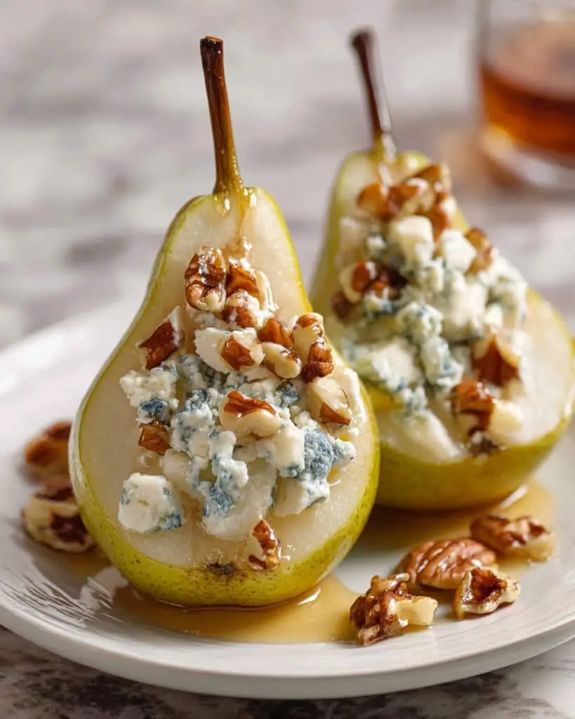 Elegant Blue Cheese Stuffed Pears Recipe