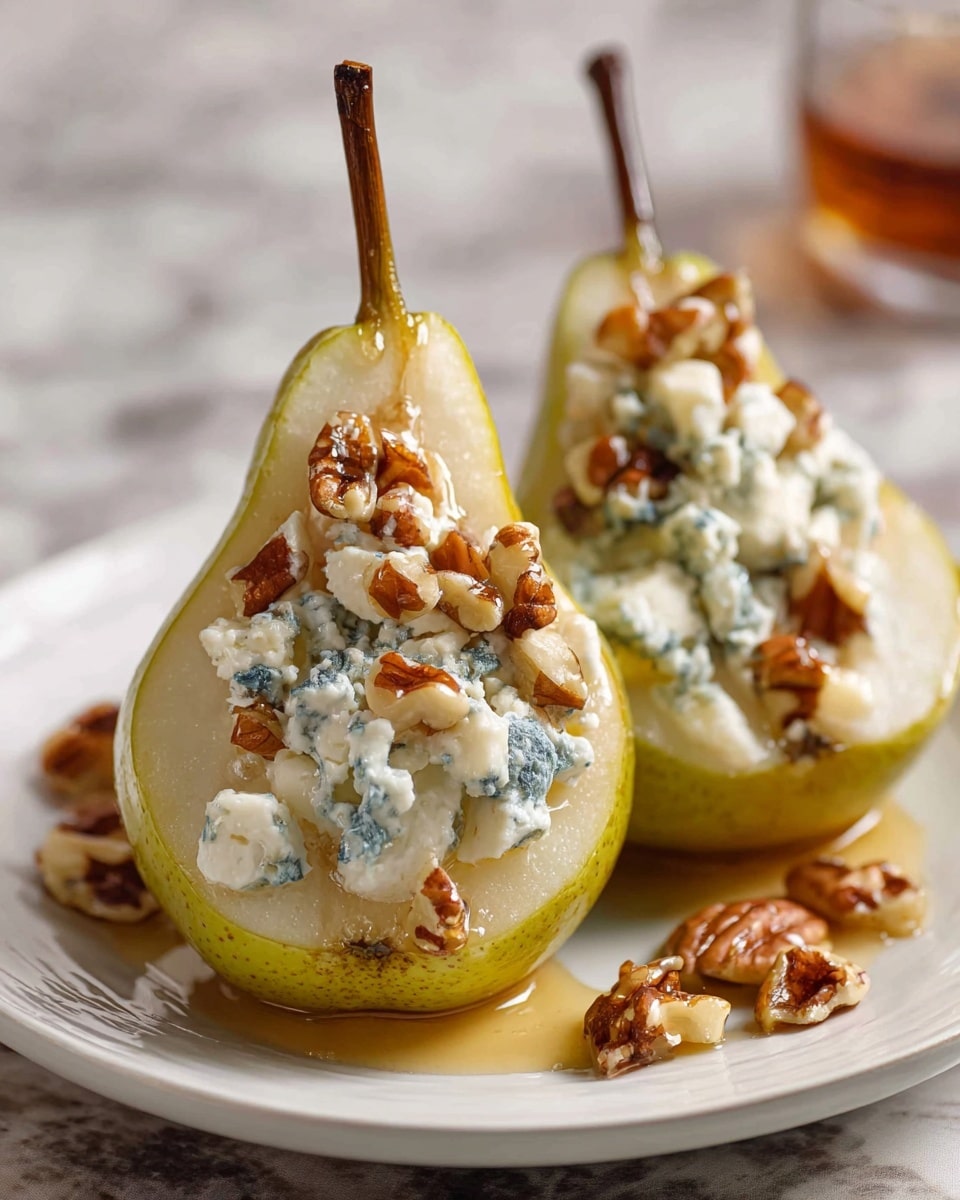 Elegant Blue Cheese Stuffed Pears Recipe