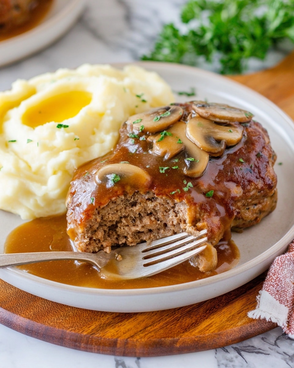 Homemade Salisbury Steak with Onion Gravy Recipe