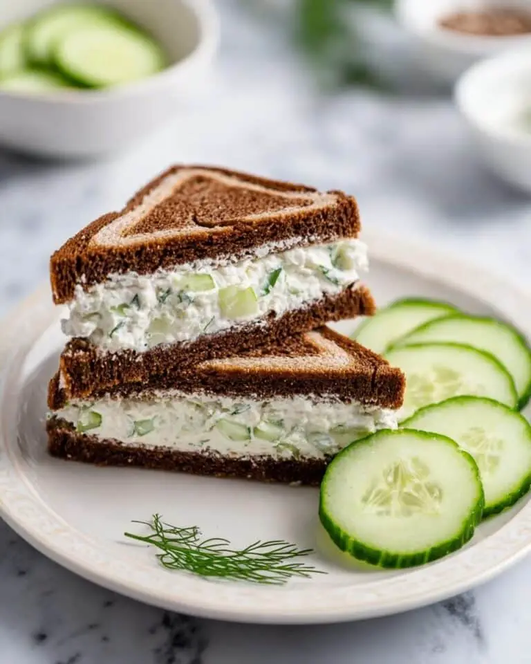 Creamy Cucumber Sandwiches Recipe