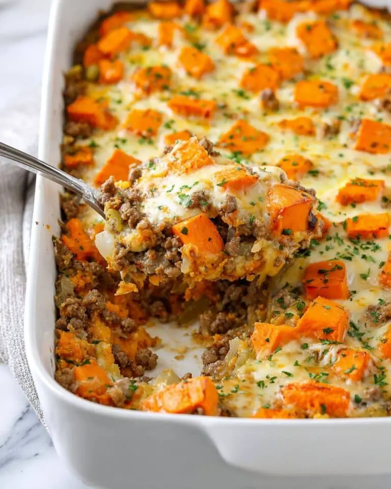 Ground Turkey Sweet Potato Bake Recipe