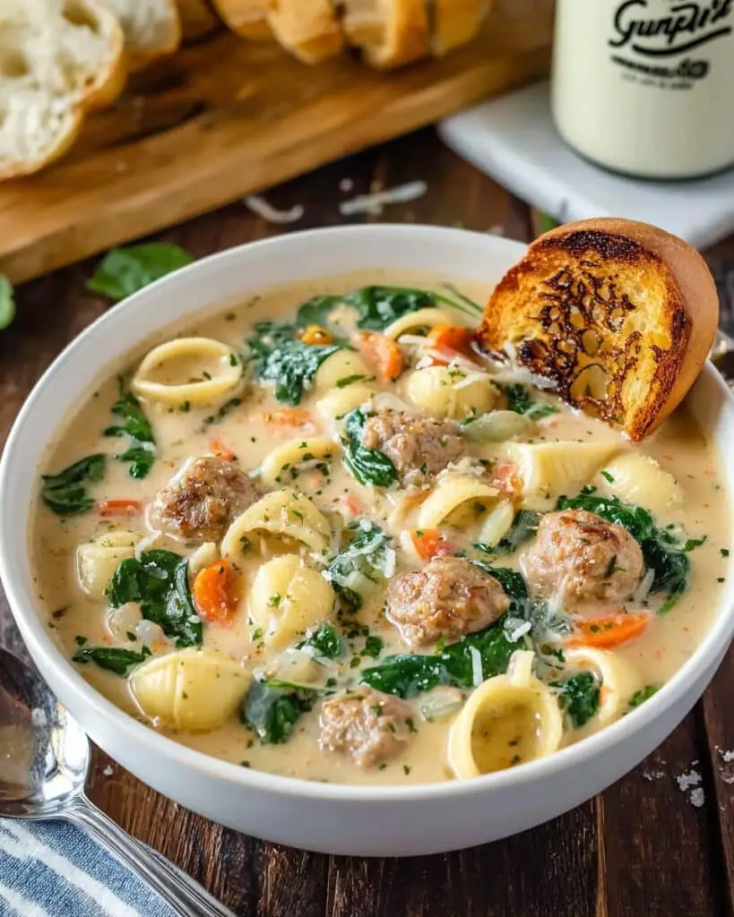 Tortellini Soup with Italian Sausage and Kale Recipe