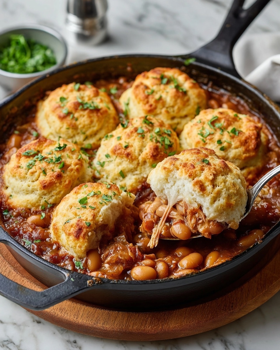 Italian Chicken Cobbler with Cannellini Beans & Parmesan Biscuits Recipe