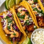 Blackened Fish Tacos with Chipotle-Lime Sauce Recipe