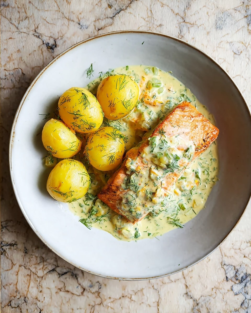 Salmon in Creamy Dill Sauce Recipe