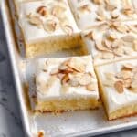White Texas Almond Sheet Cake Recipe