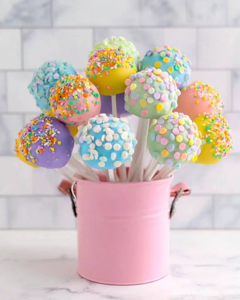 Colorful Chocolate Covered Oreo Pops with Sprinkles Recipe