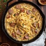Cajun Smoked Sausage Alfredo Pasta Recipe