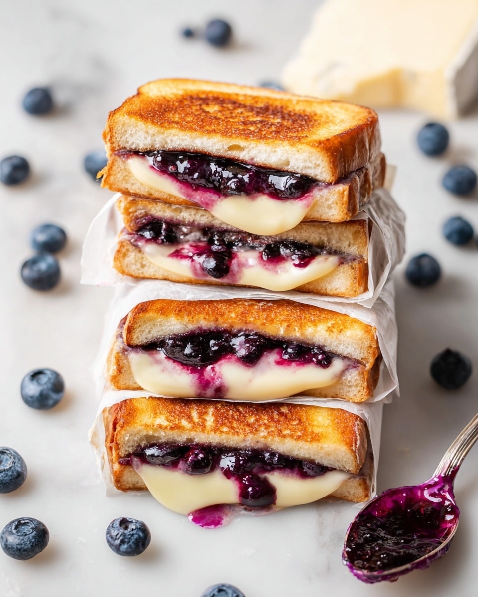 Blueberry Brie Grilled Cheese Sandwich Recipe