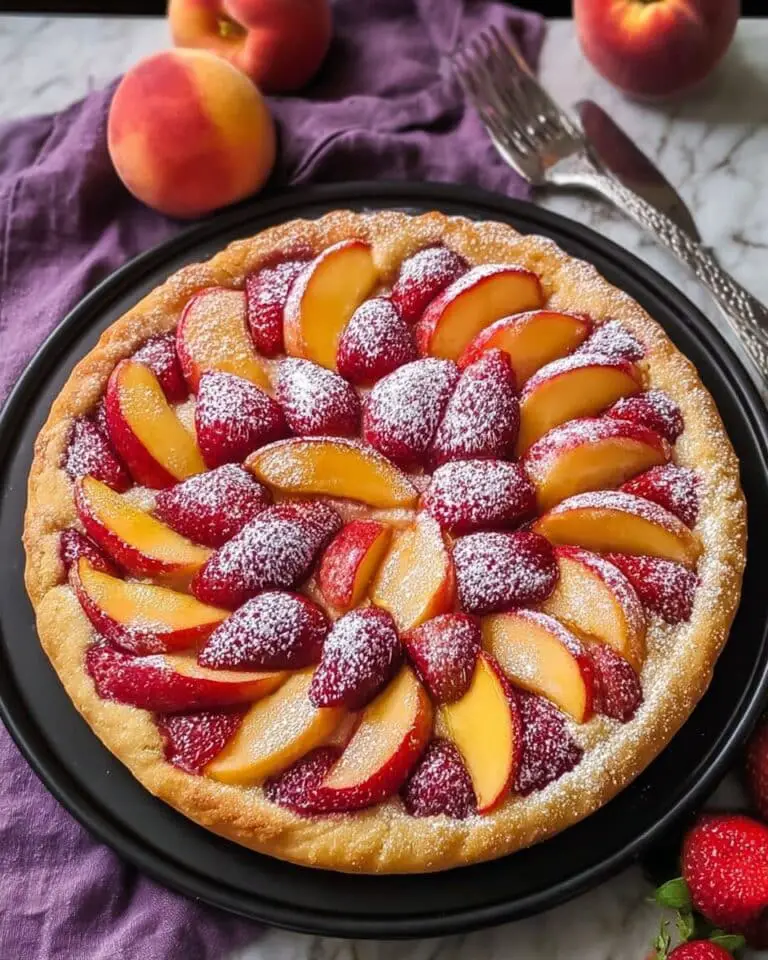 Strawberry Peach Cake: A Light & Fluffy Summer Dessert Recipe