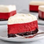 Red Velvet Cheesecake with Cream Cheese Frosting Recipe