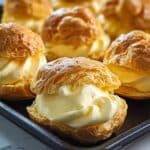 Easy Cream Puffs with Vanilla Cream Filling Recipe