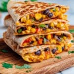 Vegetarian Quesadillas with Black Beans and Sweet Potatoes Recipe