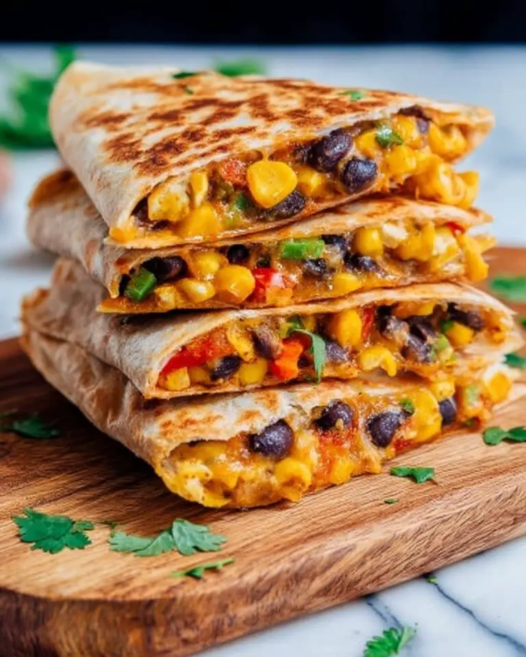 Vegetarian Quesadillas with Black Beans and Sweet Potatoes Recipe