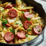 Fried Cabbage with Kielbasa Recipe